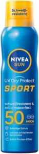 NIVEA SUN UV Dry Protect Sport Erfrischendes Sonnenspray, LSF 50, 200 ml