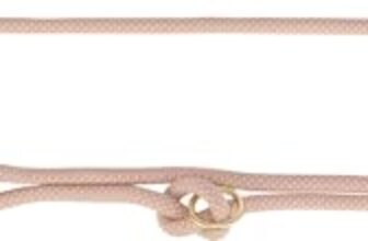 TRIXIE Hundeleine Soft Rope V-Leine M–L, aus Tau – 2 m/10 mm, rosa