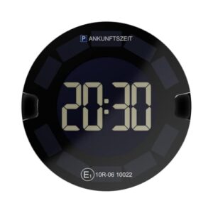 OOONO P-DISC 3 – Elektronische Parkscheibe Solar mit Zulassung fürs Auto – Automatische Digitale Parkscheibe Elektrisch – Solarbetriebene Parkuhr mit bis zu 5 Jahre längerer Batterielaufzeit