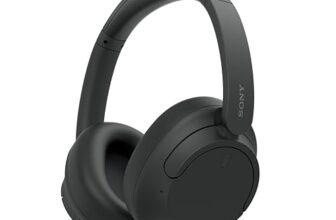 Sony WH-CH720N Kabelloser Bluetooth-Kopfhörer mit Noise Cancelling – bis zu 35 Stunden Akkulaufzeit und Schnellladefunktion – Schwarz