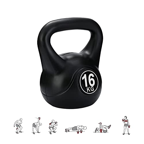 MAGIC SELECT 16 kg Kettlebell-Gewicht mit Ergonomischem Griff, Kettlebell-Hantel für Muskeltraining zu Hause und im Fitnessstudio.