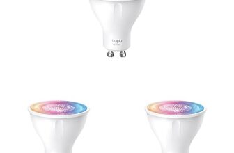 TP-Link Tapo smarte WLAN Glühbirne GU10 Tapo L630, Energie sparen, 3.5W Entspricht 50W, Mehrfarbrige dimmbare alexa smarte lampe, smart home alexa zubehör, 16 Mio Farben (Packung mit 3)