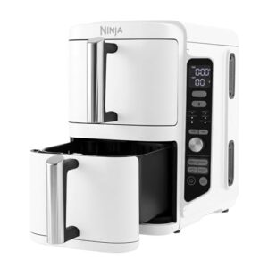 Ninja SL400EUWH Doppel XL Doppel-Heißluftfritteuse – weiß