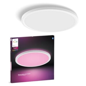Philips Hue Devote Slim Deckenleuchte, M, 421 mm, Rund, Weiß