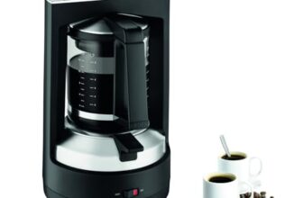 Krups Filterkaffeemaschine T8, 850 Watt, automatische Abschaltung, 8-12 Tassen, 1L Fassungsvermögen, permanenter Filter, beleuchteter Ein-/ Ausschalter, benutzerfreundlich, schwarz, KM4689