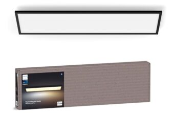 Philips Hue Aurelle LED Panelleuchte, 120 x 30 cm, Schwarz