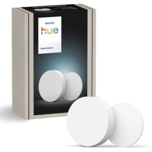 Philips Hue Smart Button, Kabelloser Lichtschalter, Weiß