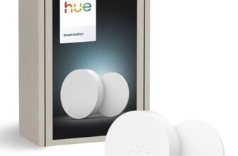 Philips Hue Smart Button, Kabelloser Lichtschalter, Weiß