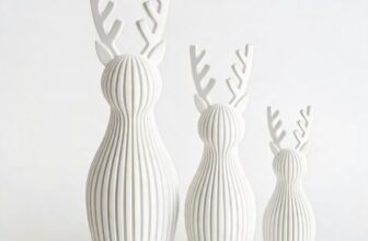 Scandi Japandi Rentier Deko Set 3-teilig Moderne skandinavische Dekofiguren