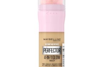 Maybelline New York 4-in-1 Make Up mit Concealer, BB Cream, Highlighter und Primer, für einen perfekten Teint, Foundation mit leichter Deckkraft, Instant Perfector Glow, Nr. 1.5 Light Medium, 20 ml