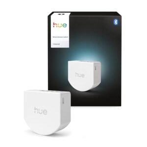 Philips Hue kabelgebundener Dimmerschalter, 1er-Pack, macht herkömmliche Leuchten smart, Timer und Zeitpläne, App, Sprachbefehle, kompatibel mit Apple Home, Google Home und Alexa