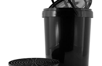 AutoStyle Autowascheimer 15L Schwarz + Deckel + Grit/Seib