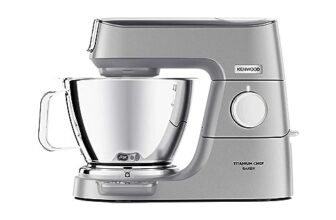 Kenwood Titanium Chef Baker – Küchenmaschine 5l+3,5l Schüsseln 1200W Silber