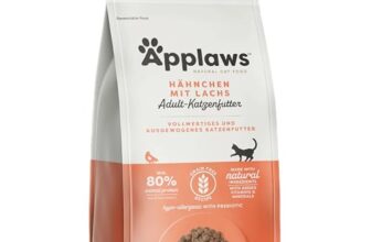 Applaws Katzentrockenfutter Adult, Huhn mit extra Lachs, getreidefrei und komplett 400g (1 Packung)