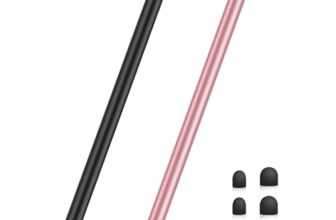 MEKO 2 Pack 2 in 1 Tablet Stifte mit Gummispitzen für alle Handys/Tablets