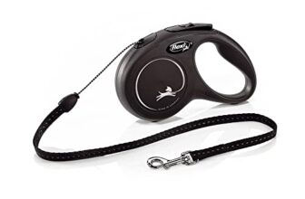 flexi Classic S Hunde Roll-Leine, 5m Seil, schwarz