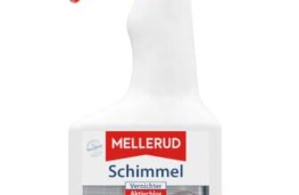 Mellerud Schimmel Vernichter Aktivchlor – Hocheffektives Spray zur Schimmelentfernung auf Fliesen, Fugen, Wänden, Decken u. v. m. – 1 x 0,5 l