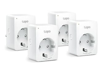 Tapo P100 WLAN Smart Steckdose 4er Pack, Smart Home WiFi Steckdose, Alexa Zubehör, funktioniert mit Alexa, Google Home, App gesteuert, Sprachsteuerung, Fernzugriff, Kein Hub notwendig