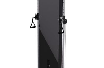 MAXXUS Kabelzugstation SmartGym H8 – Wandmontage, Platzsparend, mit Gewichtsblock, Alu, Stahl – Seilzug, Kabelzug, Homegym Fitness Station, Kabelzugturm, Kraftstation für Zuhause