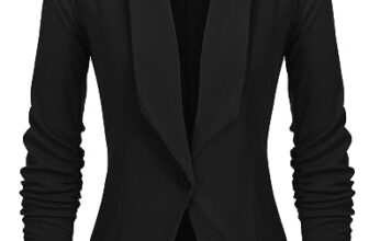 UNibelle Blazer Damen Elegant Sportlich Longblazer Business 3/4 Arm Jacke