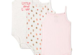 Huggies GIRLS Huggies 3Pk Bodysuit Huggies Oatmeal Htr 3 Months