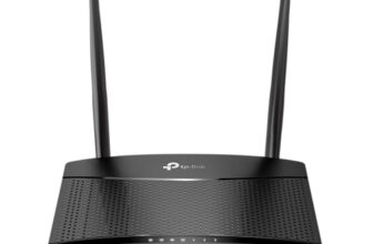 TP-Link TL-MR100 LTE Router, 4G Router unterstützt SIM Karten, 4G Cat4 bis zu 150 Mbit/s, WLAN 2.4GHz N300, 2X 100 Mbps Ports, Plug and Play, bis zu 32 Geräte, Kindersicherung, Gast-Netzwerk