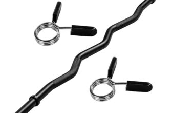 MOVIT SZ-Curlstange 120/130 cm, 30 mm, 7/8 kg, bis 150 kg, Chrom/Schwarz