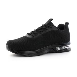 Hitmars Laufschuhe Herren Sneaker mit Dämpfung Sportschuhe Leichte Atmungsaktiv Turnschuhe für Jogging Fitness Training Freizeit Schwarz 43