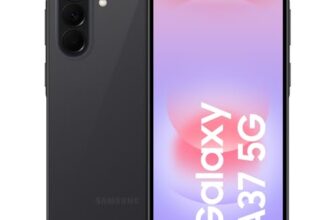 Samsung Galaxy A37 5G, Schlankes AI-Smartphone, Awesome Intelligence, 256 GB Speicherplatz, 50 MP Weitwinkel-Kamera, Bis zu 2 Tage Akkulaufzeit, IP68 e Charcoal, 2,5 Jahre Herstellergarantie