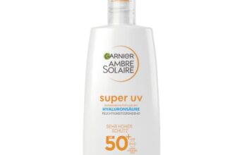Garnier Ambre Solaire Super UV Fluid LSF 50+ gegen Pigmentflecken, 40 ml