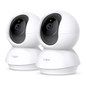 Tapo TP-Link C200P2 360° Überwachungskamera für den Innenbereich, 1080P, Nachtsicht, Bewegungserkennung, Zwei-Wege-Audio, kompatibel mit Alexa&Google Assistant(Generalüberholt)