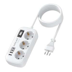 meta-ant Adapter Italien, 7-in-1 Reiseadapter Typ L