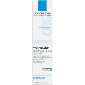 La Roche-Posay Toleriane Dermallergo beruhigende Nachtcreme, Gesicht, 40 ml