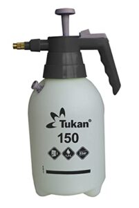 TUKAN Drucksprüher 1,5L | Gartenspritze & Pumpsprüher für Balkon & Terrasse, Schwarz, Weiß