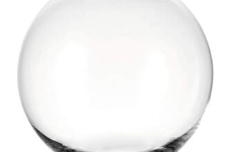 Leonardo Boccia Glasvase rund, kugelförmige Deko-Vase in klassischem Stil aus Klarglas, Tischvase in modernem Design, Höhe: 17,5 cm, Durchmesser 20 cm, 3,5 l, 019009