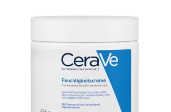 CeraVe Feuchtigkeitscreme, Reichhaltige Creme für trockene bis sehr trockene & zu Neurodermitis neigende Haut geeignet, Körper & Gesicht, Mit Hyaluron & 3 essenziellen Ceramiden