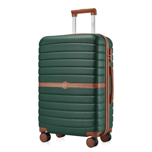 KONO Mittelgroßer Reisekoffer Leichter ABS+PC Hartschalenkoffer Trolley 62L
