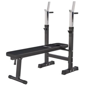 GORILLA SPORTS® Hantelbank mit Ablage, klappbar, verstellbar, bis 200 kg