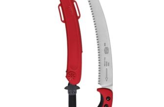 FELCO 630 Astsäge (gebogene Säge mit ziehendem Schnitt, Sägeblatt 33 cm, Schnitt-ø 120 mm, Länge 495 mm, Baumsäge inkl. Etui)