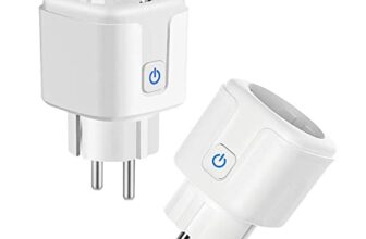 ZigBee Smart Steckdose 16A, 3680W Alexa Steckdose mit Fernbedienung/Sprachsteuerung, Intelligente Steckdos misst den Stromverbrauch, Steckdos Kompatibel mit Alexa&Google Home. Hub Required. 2 Pack