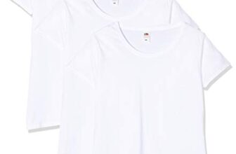 Fruit of the Loom Damen Lady-fit Original Tee, 3 Pack T-Shirt, Weiß (White 30), (Herstellergröße: Small) (3er Pack)
