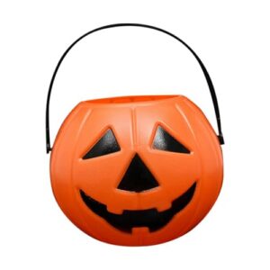 Generisch Halloween Eimer Tragbar, Kürbis Süßigkeiten Schale für Halloween Party Deko, Kinder, Trick or Treat – Plastik Kürbis Deko für Halloween Fest, Geburtstag, Weihnachten