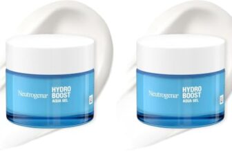Neutrogena Hydro Boost Aqua Gel (50 ml), feuchtigkeitsspendende Gesichtscreme mit Hyaluronsäure, Aminosäuren & Elektrolyten, schnell einziehendes Gel für normale & Mischhaut (Packung mit 2)