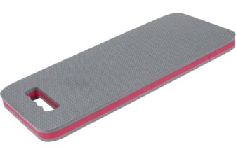 Kniekissen, 45x21x2,8 cm, Grau/Rot, Blei-Säure, Fahrzeugzubehör