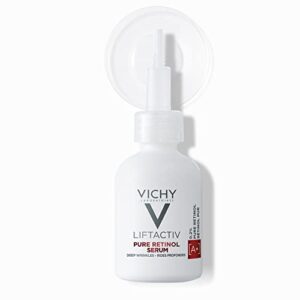 Vichy Liftactiv Retinol Specialist Serum, Glättendes Anti-Aging-Serum gegen tiefe Falten, Beschleunigte Zellerneuerung über Nacht, Für reife Haut, 30 ml