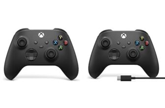 Xbox Wireless Controller â€“ Carbon Black Series X|S, One, and Windows Devices Wireless Controller für PC + USB C Kabel