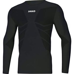 JAKO Herren Longsleeve Comfort 2.0, Schwarz, L