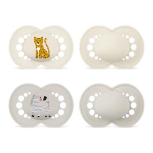 MAM Original Schnuller 16+ Monate, 4er-Set, Leopard/Zebra