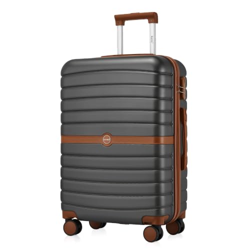 KONO Mittelgroßer Reisekoffer 62L ABS+PC Leichter Hartschalenkoffer L