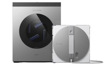 ECOVACS WINBOT W3 OMNI Fensterputzroboter mit Multifunktionsstation, Automatische Reinigung der Wischpads, Intelligente Reinigung entlang der Ränder, Sprühen mit drei Düsen, App-Steuerung
